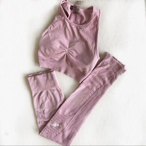 Gymshark seamless workout set size small